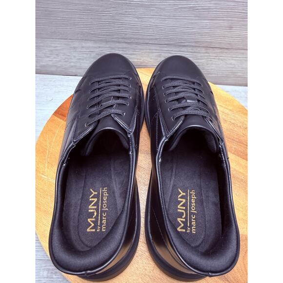 Marc Joseph New York Fort Avenue Mens Shoes 9.5 W Black Leather Sneakers main image 9